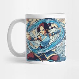 katara water tribe in battle position Mug